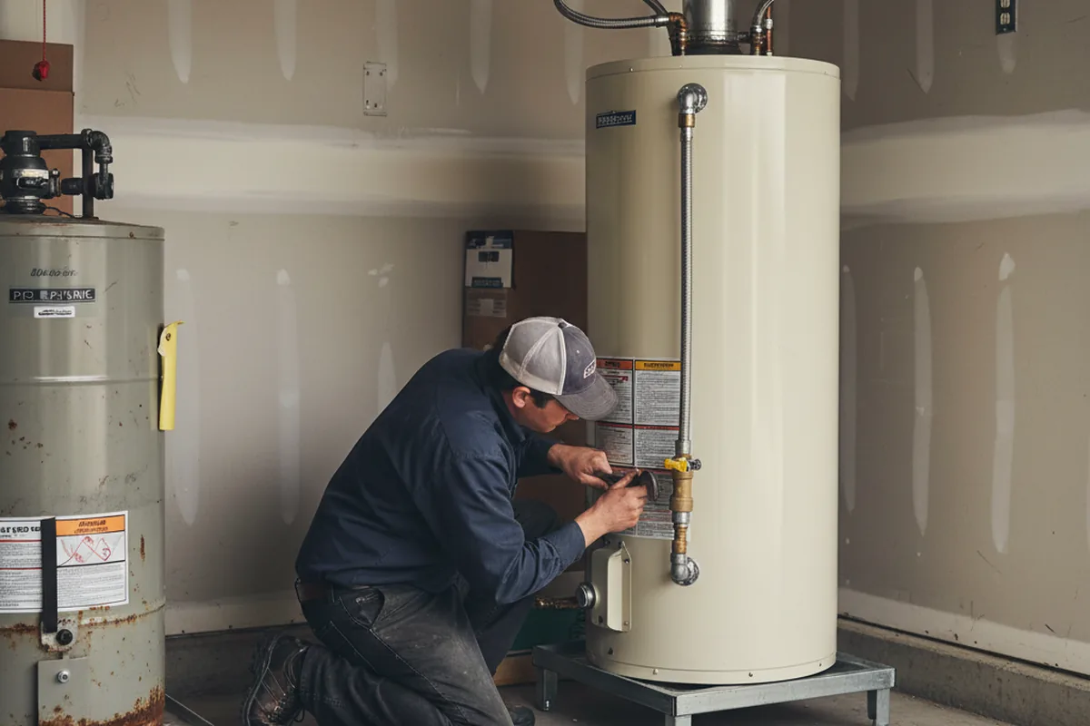 Water heater and shutoff valve replacement in Fawn Grove